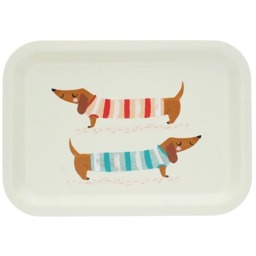 Rex London Krem drven dječji pladanj 20x28 cm Sausage dog &ndash; Cijene