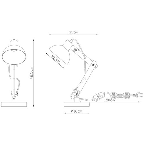  Brilagi - Stona lampa FOCUS 1xE27/40W/230V crna Slike