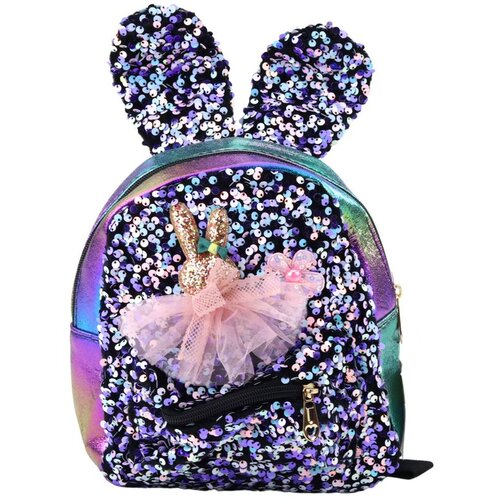  Dječji ruksak sa &scaron;ljokicama, zečjim u&scaron;ima, tamno&scaron;areni, 22 cm, 4,4 l Cijene