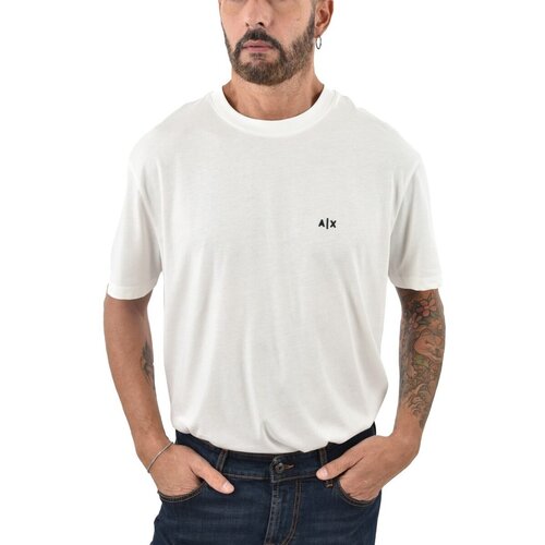 EAX Majice s kratkimi rokavi XM001568AF10358 Bela Slike