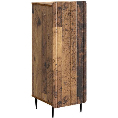 vidaXL Strani šal Star les 34,5 x 33 x 92 cm Inženirski les, (5000217676) Cene