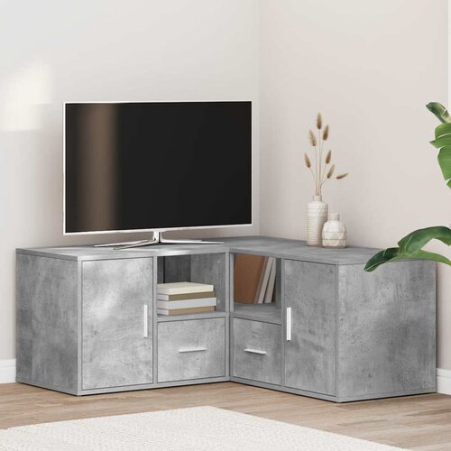 vidaXL Kotna omarica betonsko siva 160x40x45 cm iverna plošča Cene