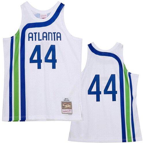 Mitchell And Ness mu&amp;scaron;ki Pete Maravich 44 Atlanta Hawks 1970-71 Mitchell &amp;amp; Ness White Swingman dres Slike