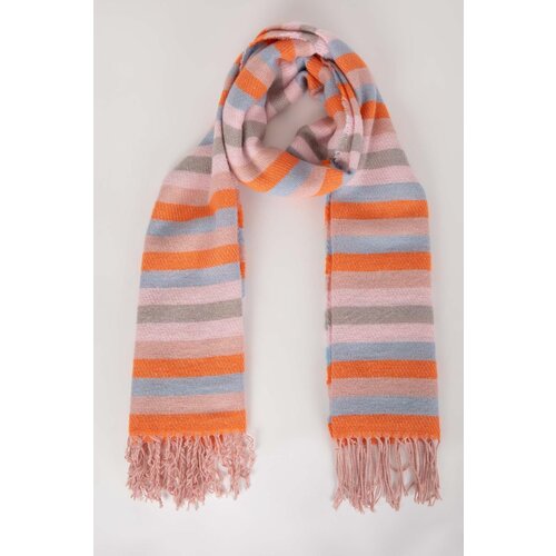 Defacto Women&amp;amp;#39;s Striped Tasseled Knitwear Scarf Slike