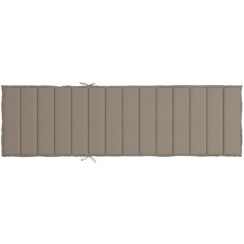  Jastuk za ležaljku smeđesivi 200 x 50 x 3 cm od tkanine Oxford Slike