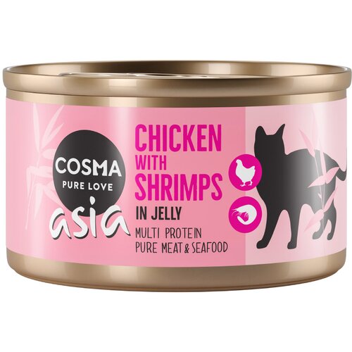 Cosma Asia u želeu 6 x 85 g - Piletina i kozice Cijene
