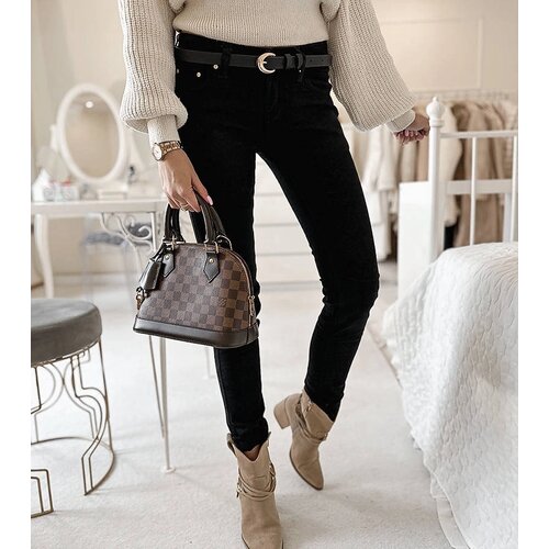 Gemre Black fabric trousers with a belt Sylvain Cijene
