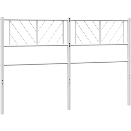  Metalno uzglavlje bijelo 135 cm Slike