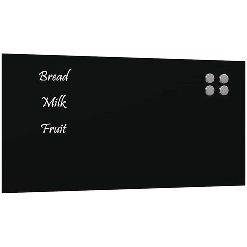 vidaXL Zidna magnetna ploča crna 60 x 30 cm od kaljenog stakla Cene