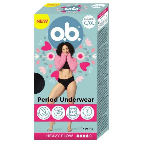 o.b. Period Underwear XL/XXL menstrualne gaćice 1 kom za ženske