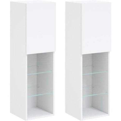 vidaXL TV ormarići s LED svjetlima 2 kom bijeli 30,5 x 30 x 102 cm Cijene
