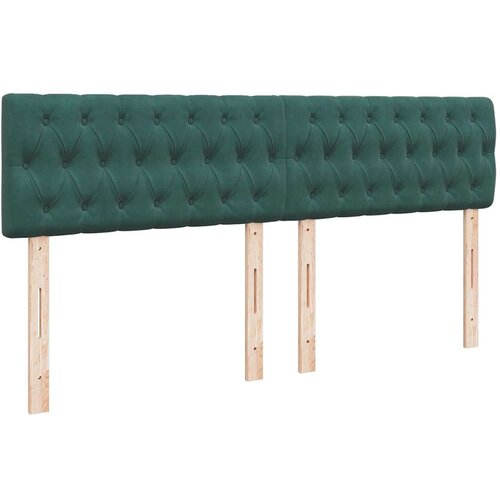 VidaXL otomanski krevet s madracem tamnozeleni 180x200 cm bar&amp;scaron;unasti Slike