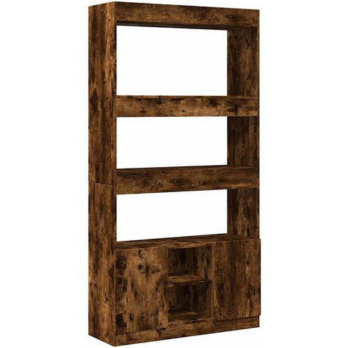 Maison Chic Visoka omara - Komoda - Predalnik dimljen hrast 92x33x180 cm inženirski les, (21720441) Cene