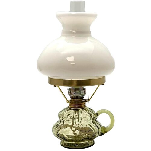  Petrolejska lampa ANNA 33 cm, &scaron;umsko zelena, velika, krakelirana Cene