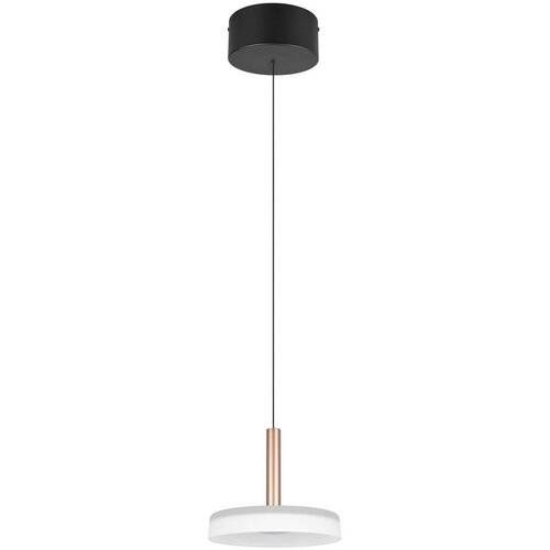  Črno-bela in zlata LED zatemnitvena viseča svetilka s steklenim senčilom ø 22 cm Celeste – Cene