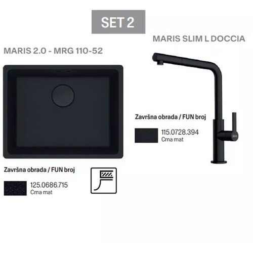 Franke set sudopera MRG 110-52 + slavina Maris Slim L-D Slike