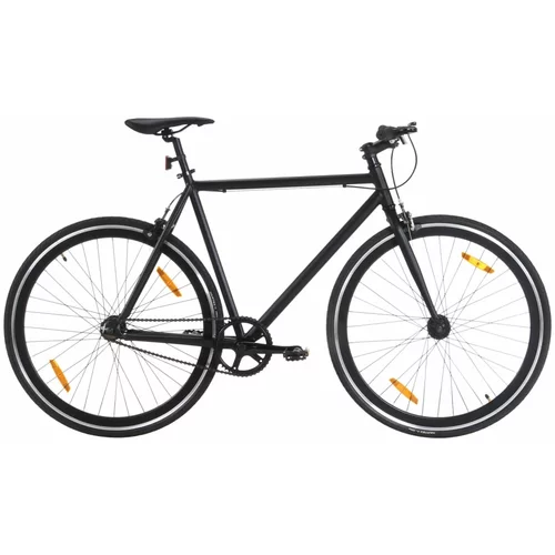  Bicikl s fiksnim zupčanikom crni 700c 59 cm