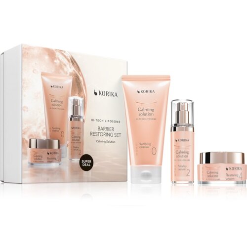 KORIKA HI-TECH LIPOSOME Barrier Restoring Set 3 pcs pomirjajoč set za krepitev kožne pregrade Slike