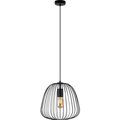 Viseći luster OVELLA na kablu 1xE27/15W/230V, prečnik 36 cm, crne boje Cene