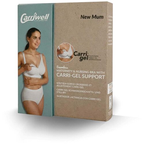 Carriwell nedrček za dojenje s podporo carri-gel black Slike