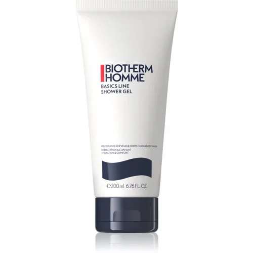 Biotherm Homme Basics Line poživitveni gel za prhanje za telo in lase 200 ml
