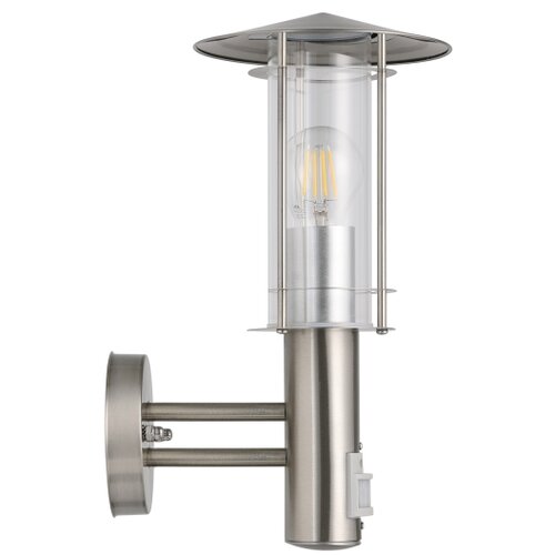 Eglo lisio spoljna zidna lampa/1, e27, senzor, inox/staklo Slike