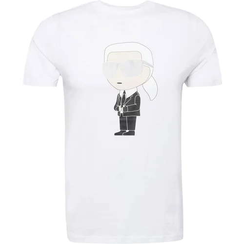Karl Lagerfeld Majica nude / črna / srebrna / bela