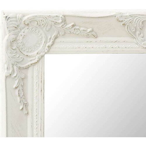 Zidno ogledalo u baroknom stilu 50 x 40 cm bijelo Slike