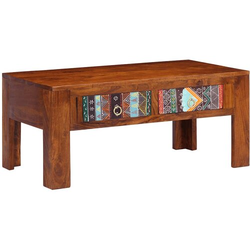  Stolić za kavu 90x50x40 cm od masivnog drva bagrema Slike