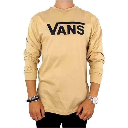 Vans Majice z dolgimi rokavi CAMISETA MANGA LARGA CLASSIC VN000K6HY97 Bež Slike