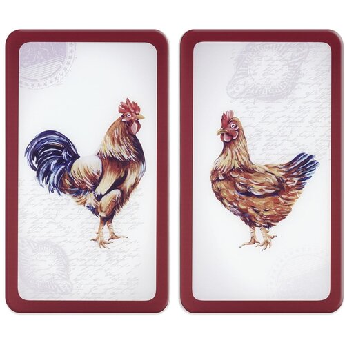 Wenko Za&amp;scaron;titni poklopci za &amp;scaron;tednjak u setu od kaljenog stakla 2 kom 52x30 cm Farm &amp;ndash; Slike