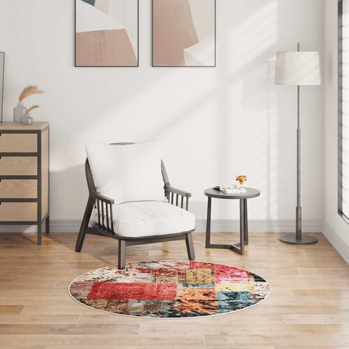  Perivi tepih s patchworkom &amp;phi; 120 cm raznobojni Slike