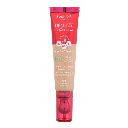 Bourjois Healthy Mix Serum Clean &amp;amp; Vegan Roll-on Concealer korektor z učinkom seruma za okoli oči 13 ml Odtenek 53 golden beige Slike