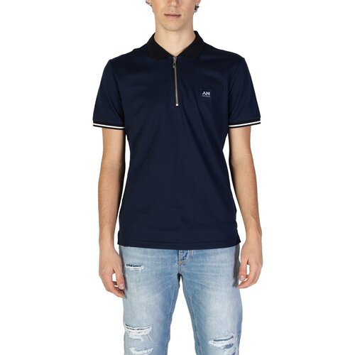 Antony Morato Polo majice dolgi rokavi REGULAR FIT MMKS02460-FA100083 Modra Cene