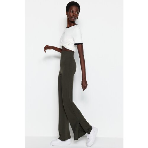 Trendyol Pants - Khaki - Flare Slike