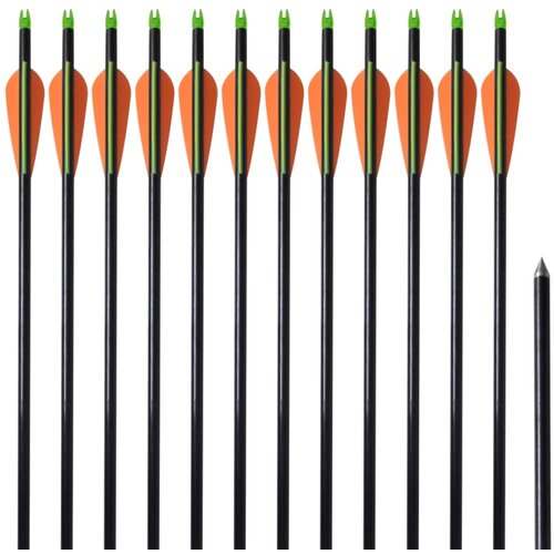 VidaXL Standardne strijele za sklopive lukove od fiberglasa 30&amp;#039;&amp;#039;, 0,8 cm Slike