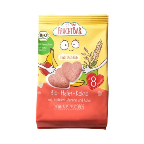 FRUCHTBAR Bio ovseni piškoti - jagoda, banana in jabolko Cene