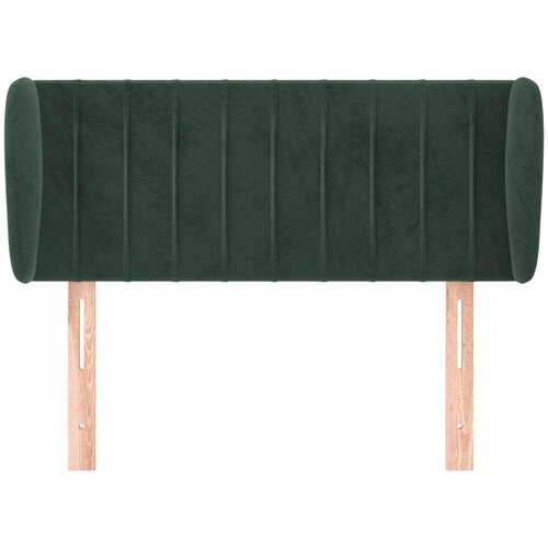 VidaXL uzglavlje s u&amp;scaron;ima tamnozeleno 103x23x78/88 cm bar&amp;scaron;unasto Slike