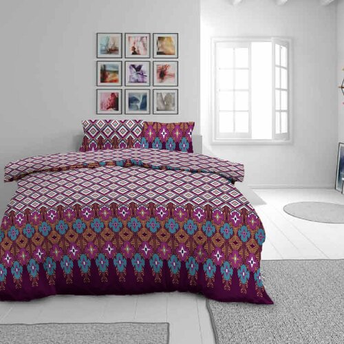 Vitapur pamučna posteljina svilanit orient violet mc 140x200 50x70 cm Slike