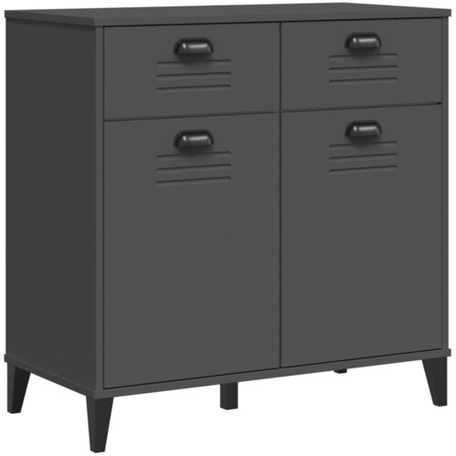 vidaXL Komoda VIKEN antracitno siva 80x40x80 cm trdna borovina, (21072930) Cene