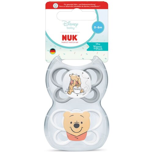 Nuk tolažilna duda - silikon Perfect Match Air 0-6 m, 2 kos Cene