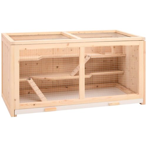  Kavez za hrčka 89,5x45x45 cm Masivno drvo jele Cene