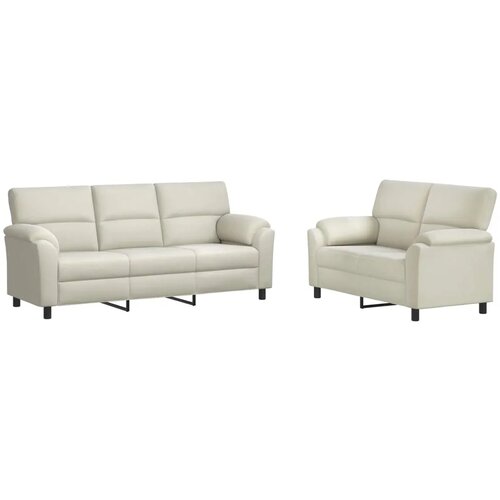  Set sofe 2 pcs Krem Bar&amp;scaron;un - Krem 2-sjedalo (120 cm) + 3-sjedalo Slike