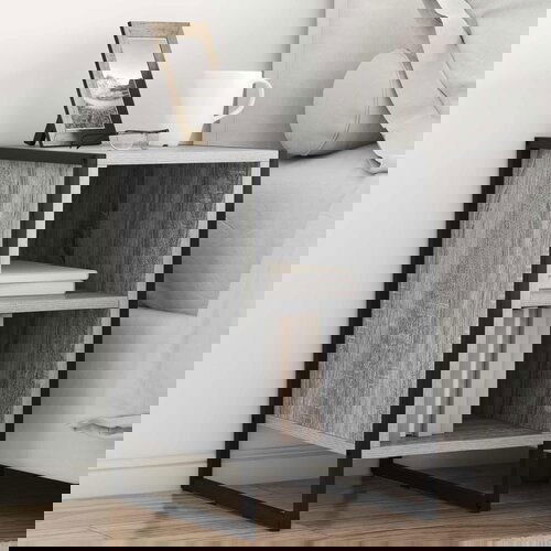 vidaXL Noćni ormarić Siva Sonoma 39.5 x 30 x 50 cm Konstruirano drvo Cene