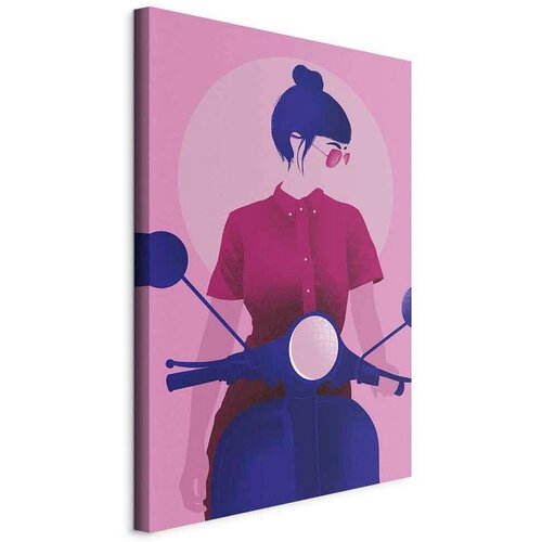 Artgeist Slika Na Platnu Girl On A Scooter I Cene
