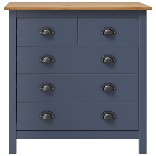 Maison Chic Komoda - Predalnik Hill siva 79x40x80 cm trdna borovina, (21718301) Cene