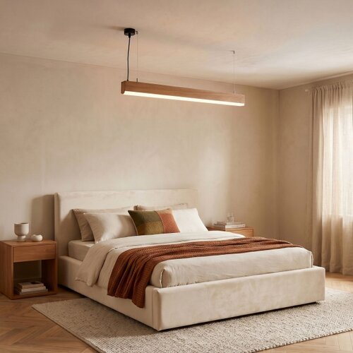 Brilagi LED Luster na sajli GARDALINE LED/100W/230V hrast Slike
