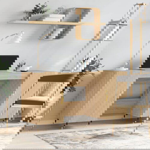 vidaXL Radni stol boja hrasta sonome 140x50x75 cm konstruirano drvo Cijene