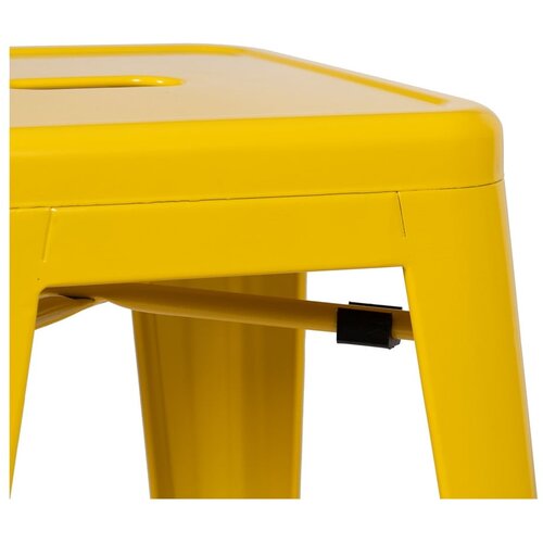 Ixia Rumeni kovinski barski stoli v kompletu 2 ks (vi&amp;scaron;ina sedeža 61 cm) &amp;ndash; Slike