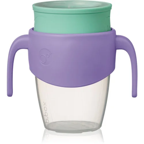 b.box 360° Trainer Cup šalica za učenje pijenja s ručkama Lilac Pop 6m+ 250 ml